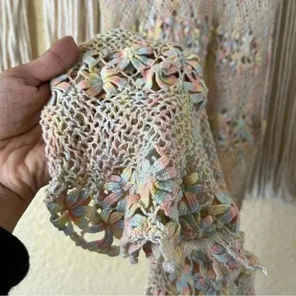 Crotchet midi see through dress no tags - Picture 3 of 8